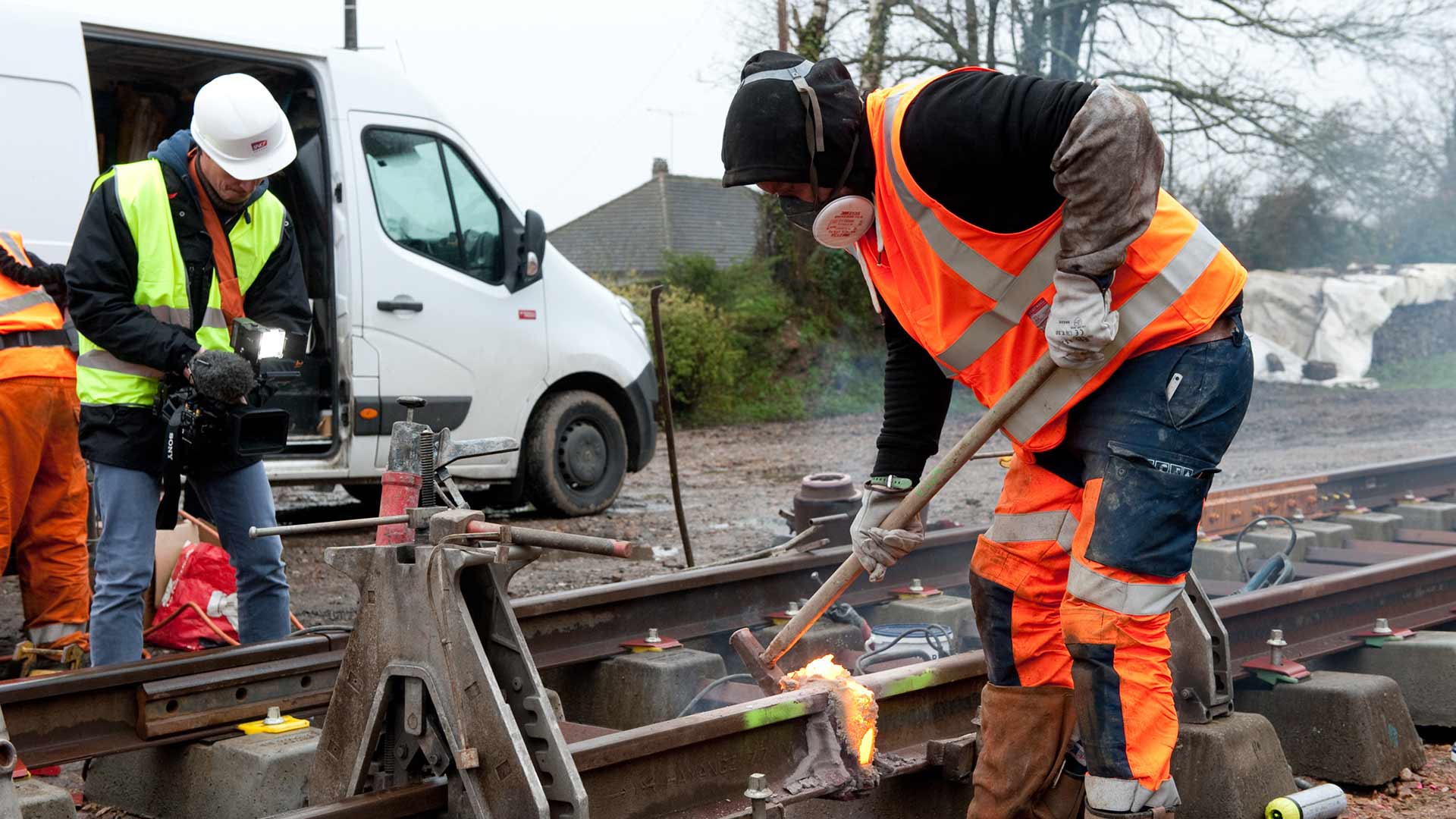 Travaux  voie TER entre Nexon et Saint-Yrieix 