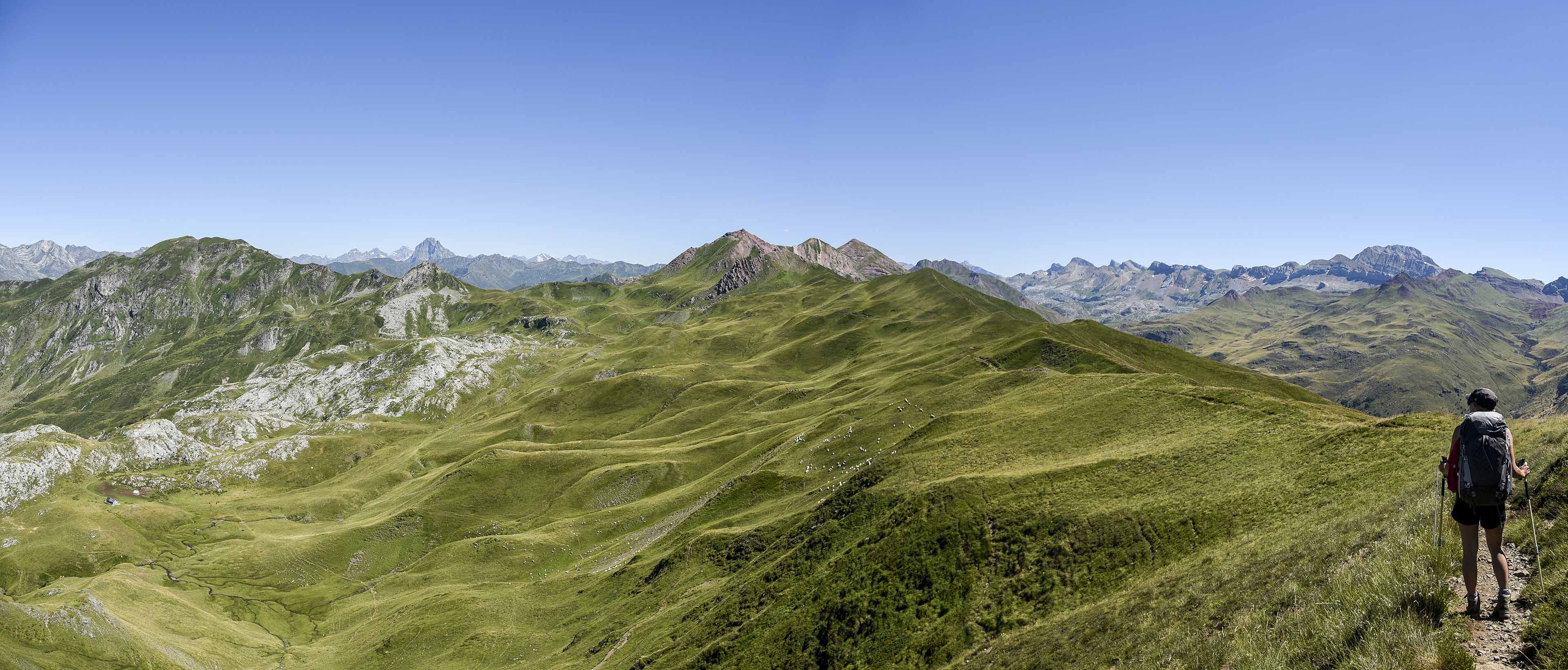 Vue de montagne dans les pyrénées