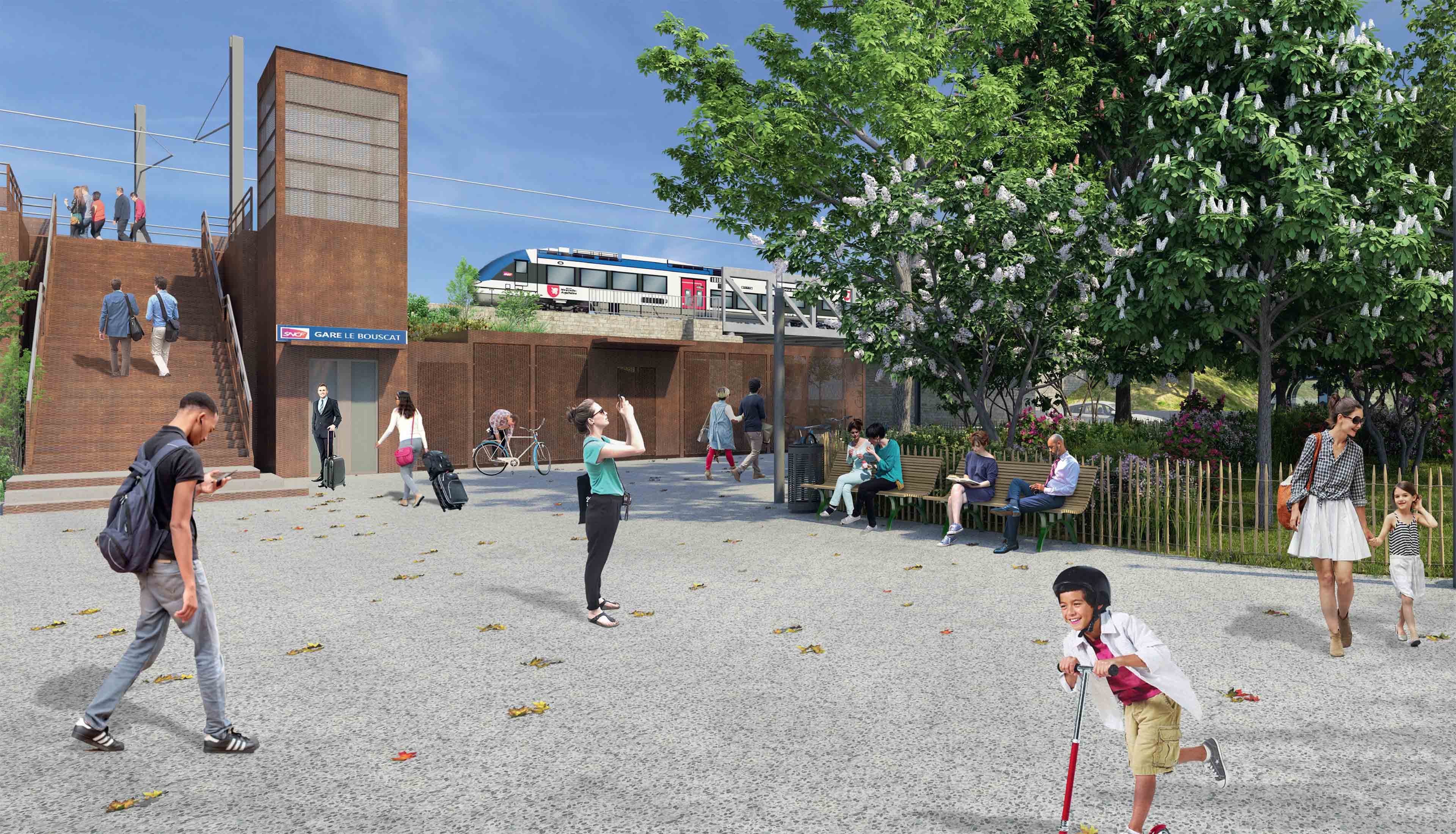 La future halte du Bouscat Sainte-Germaine
