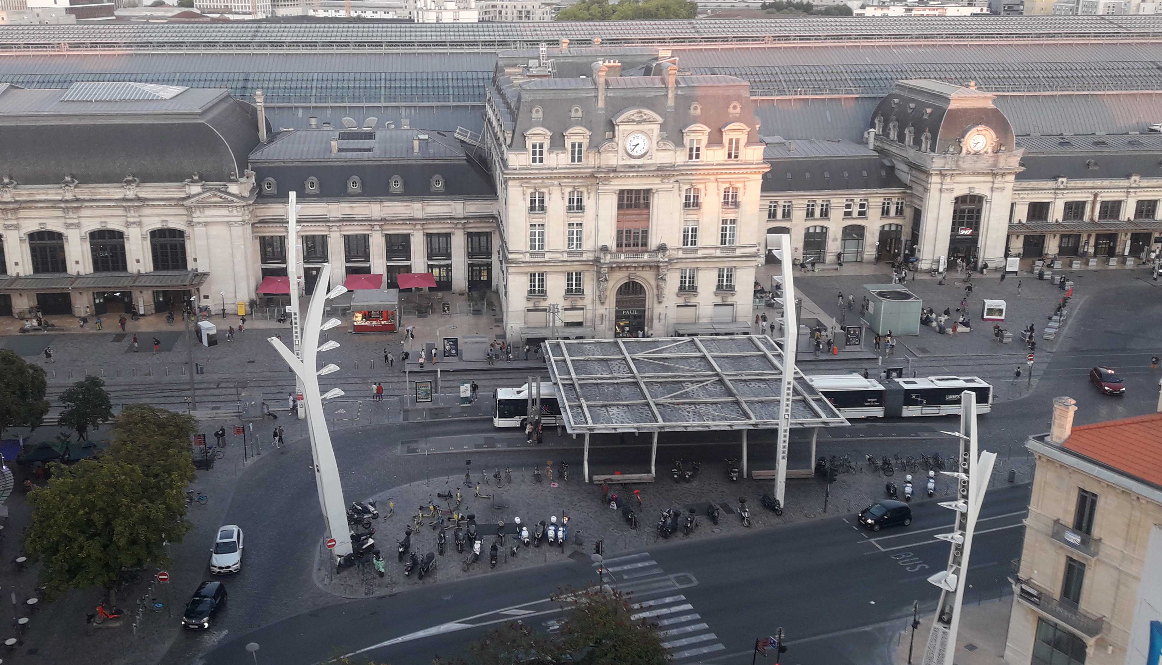 vue de la gare de Bordeaux