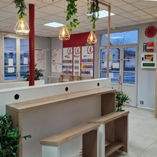 espace convivial de la gare routière de Libourne