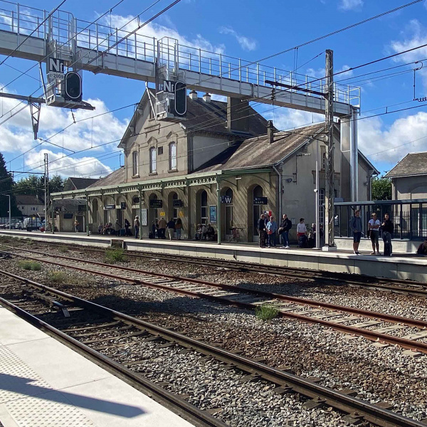 Gare de la Souterraine, Creuse, en Nouvelle-Aquitaine