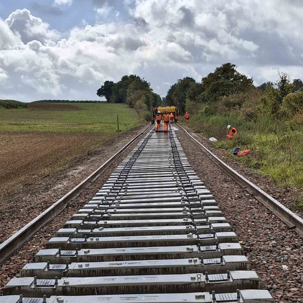 Travaux de modernisation de la voie ferrée
