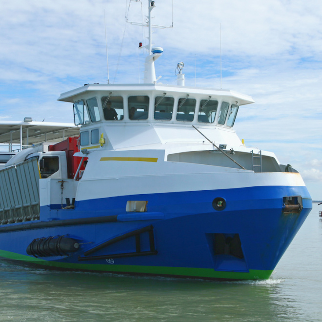 Le bac pour l'Ile d'Aix en Charente-Maritime