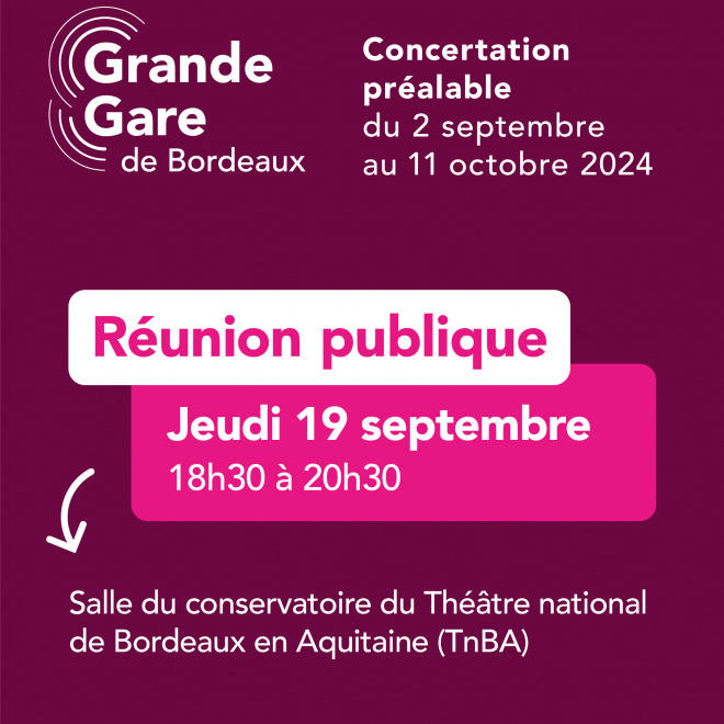 Affiche de la réunion publique