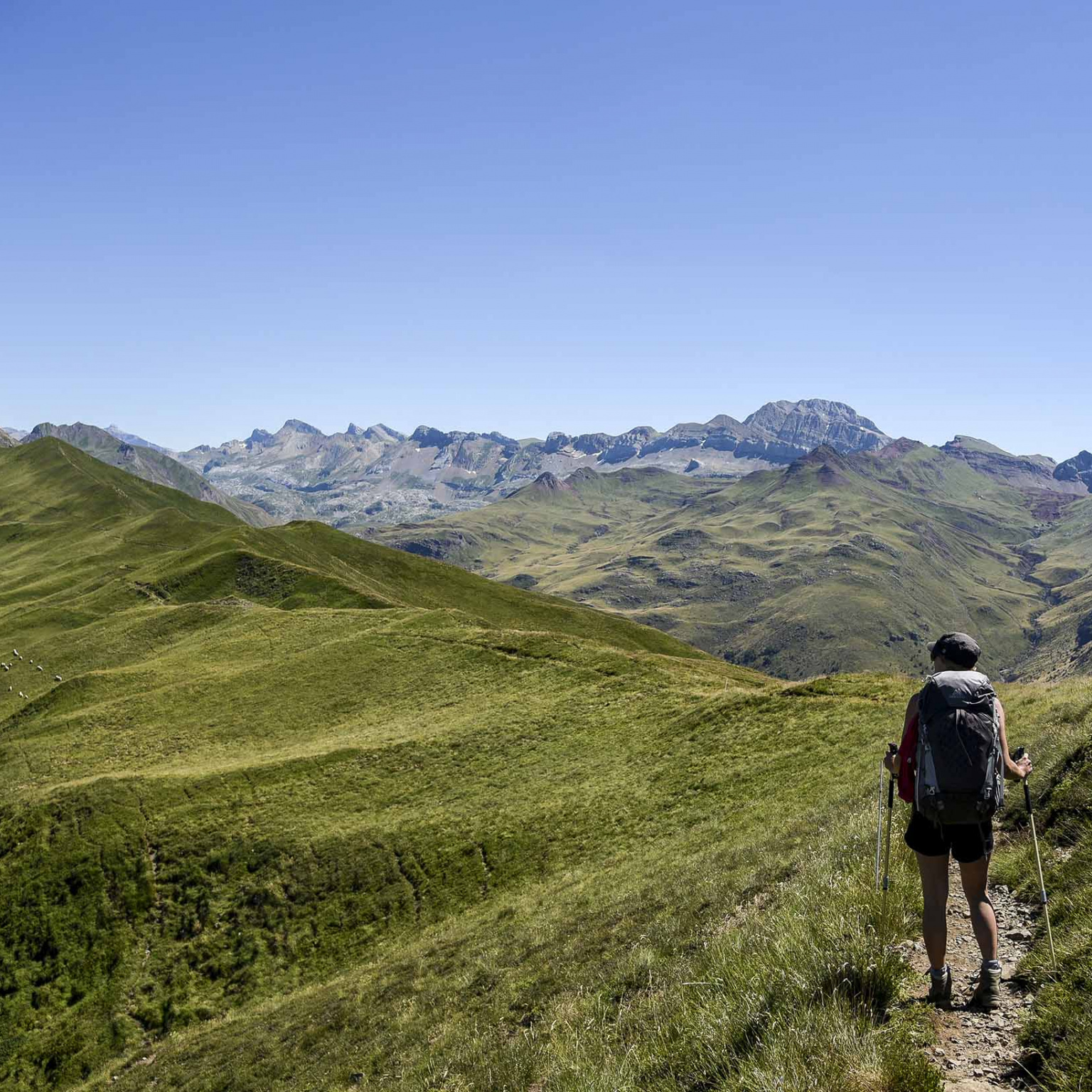 Vue de montagne dans les pyrénées