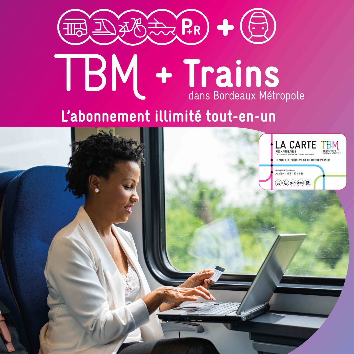 Affiche TBM + Trains