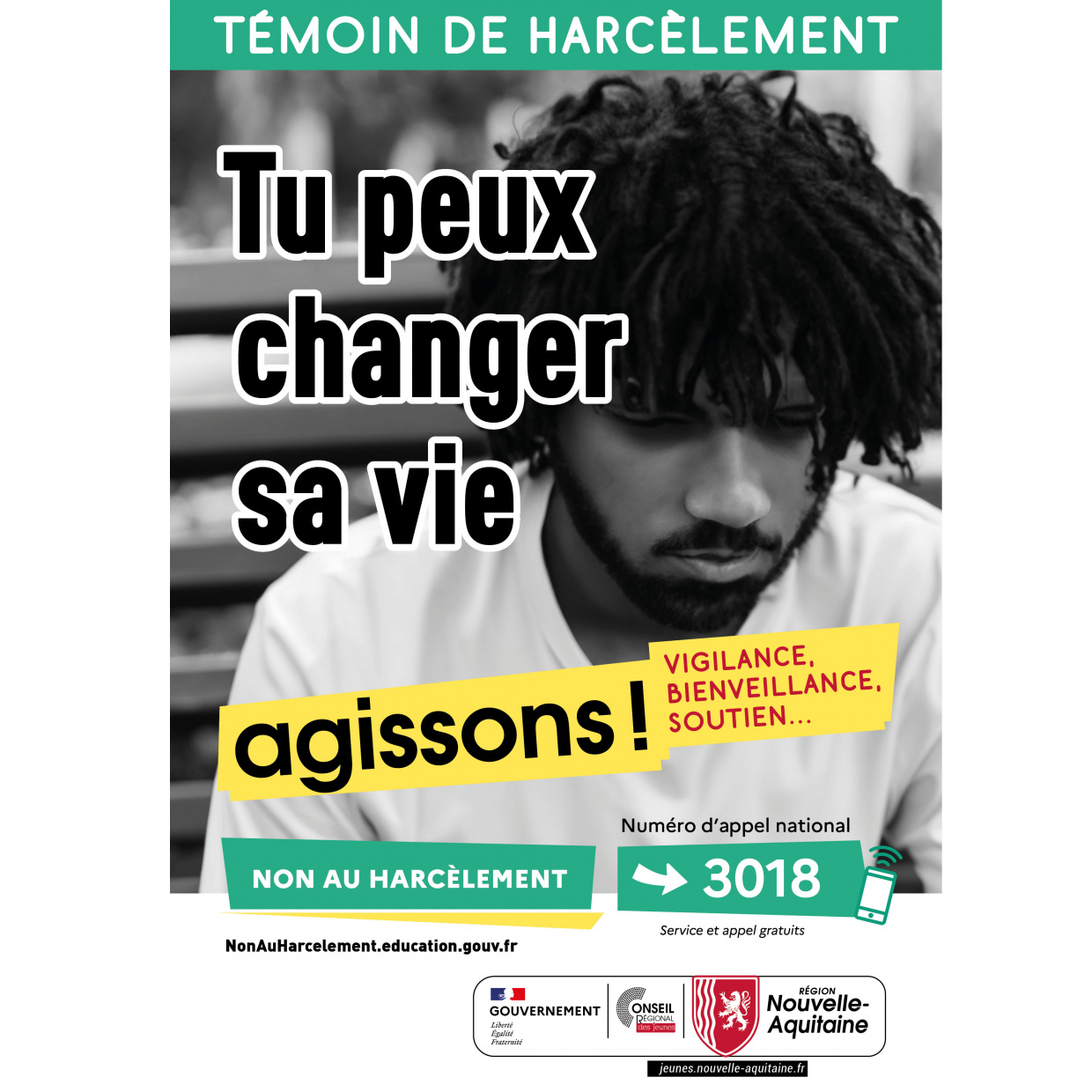 Prévention harcèlement Nouvelle-Aquitaine